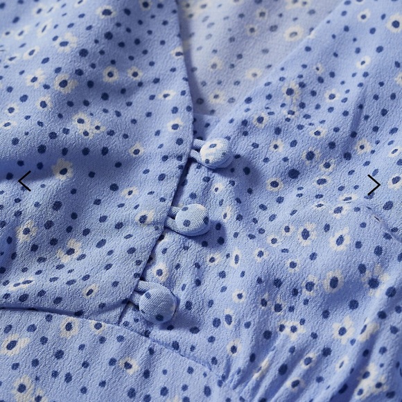 Mango Flower Print Flutter Tea Dress - Picture 5 of 6